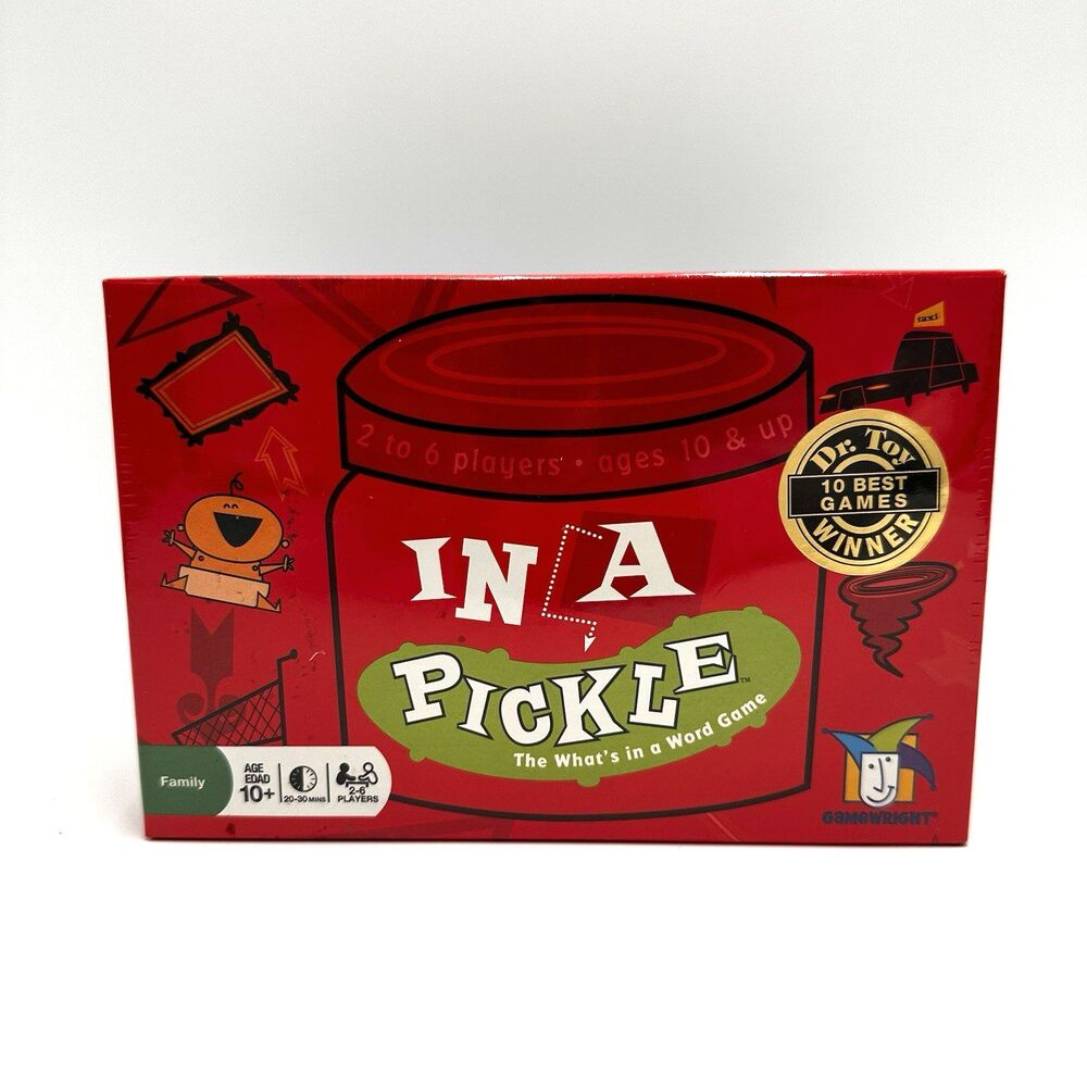 In A Pickle 2004 Family Board Card Game Dr.Toy Award Winner Brand New Sealed